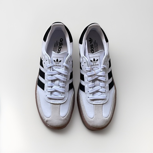 Size 8.5w - Adidas Originals Sambae W Cloud White Metallic Gold Women's JI1349 - Picture 2 of 10